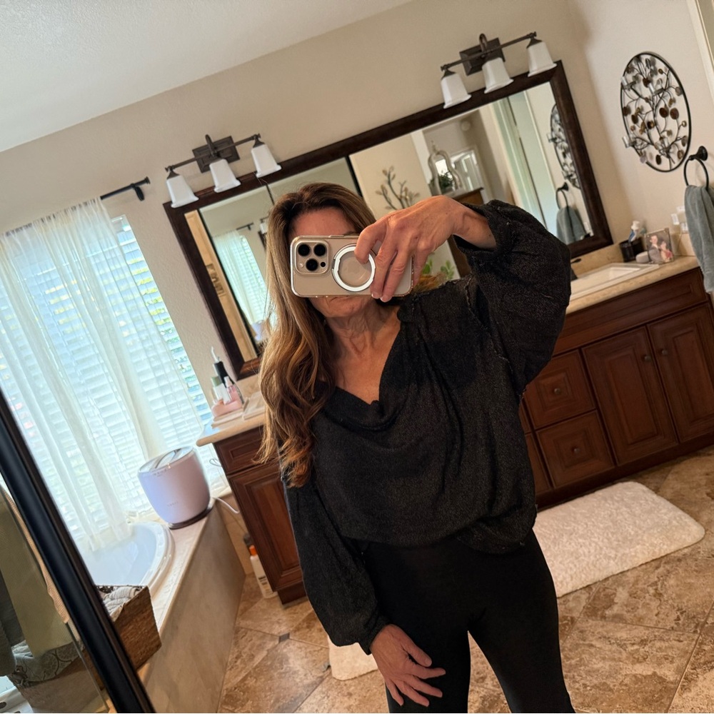 We The Free Black Knit top - Picture 3 of 5